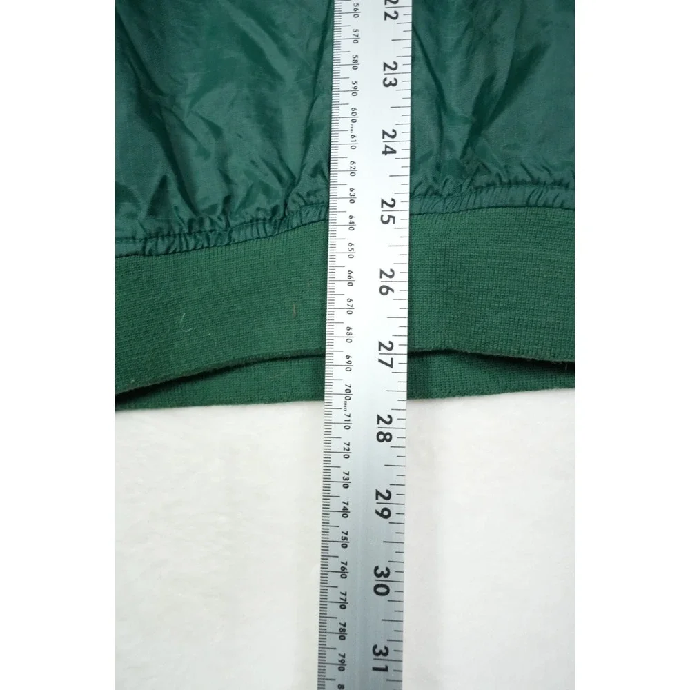Vintage Eddie Bauer EBTEK Mens Green‎ Nylon V-Neck Windbreaker Pullover Large